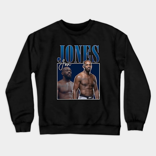 Jon Jones Warrior Crewneck Sweatshirt by shieldjohan